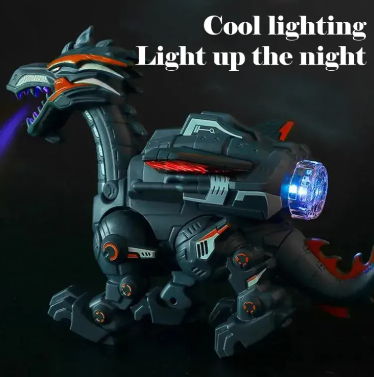 New Arrival Battery Operated Dinosaur Toy Multifunctional with Spray, Sound, and Light - Project M Shop