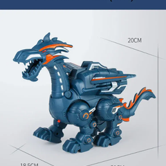 New Arrival Battery Operated Dinosaur Toy Multifunctional with Spray, Sound, and Light - Project M Shop