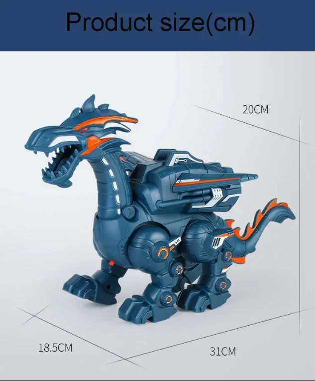 New Arrival Battery Operated Dinosaur Toy Multifunctional with Spray, Sound, and Light - Project M Shop