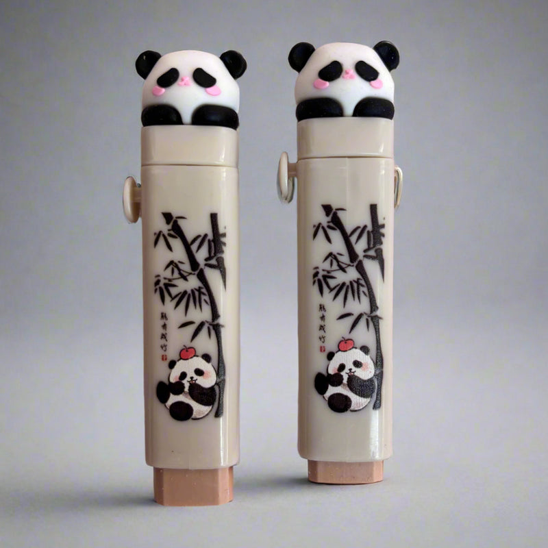 Panda cartoon style push-pull eraser -  combo of 2 - Project M Shop