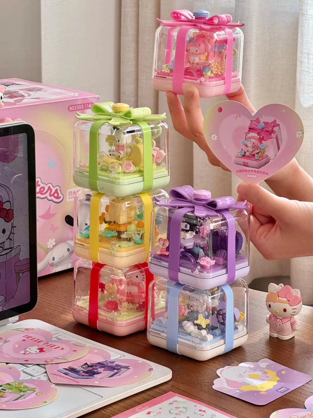 Sanrio Starwish Ring Box Building Block Blind Box - 1 Random Blind Box
