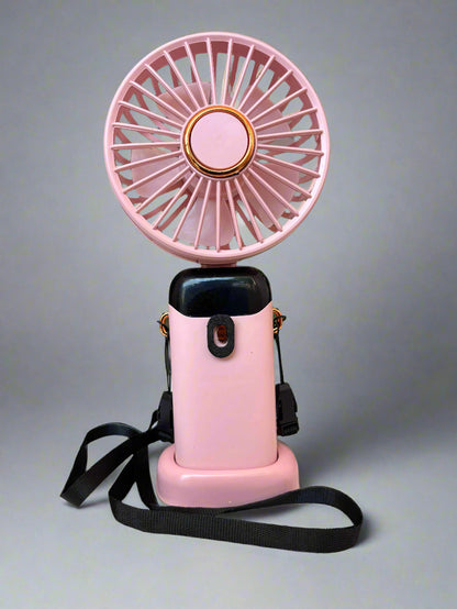 High Quality Portable Mini Fan with LED Display - 5 Speed Performance (1 Piece) - Project M Shop