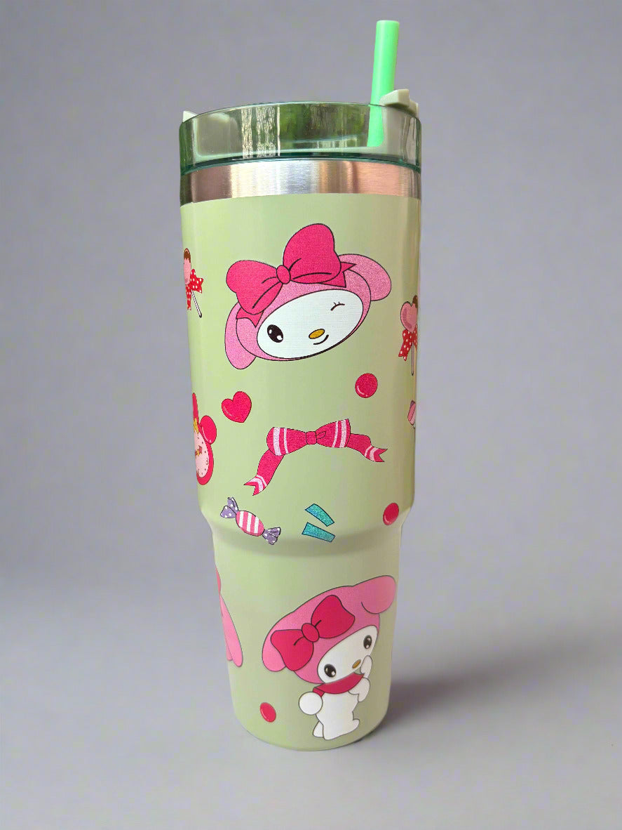 My Melody Stainless Steel Tumbler 900ml – Kawaii Desk Cup