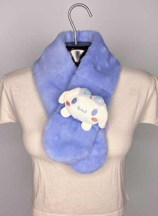 New Warm Children's Plush Scarf With Sanrio Kawaii Anime Kuromi, Cinnamoroll, Stitch, Melody design - Project M Shop