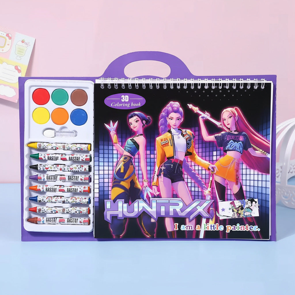 K-Pop Demon Hunter Huntrx Coloring, Drawing and Doodle Book - Project M Shop