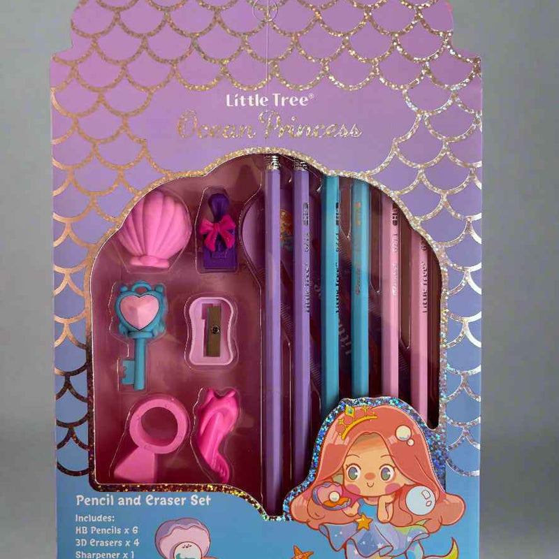Ocean princess mermaid style stationery set - 13 pieces - Project M Shop