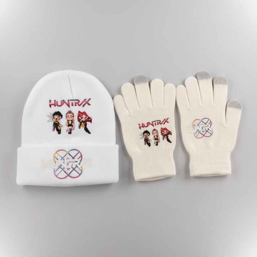 K-Pop Demon Hunter Huntrx Bennie and Gloves Winter Accessories Combo (Bennie + Gloves) - photo 9