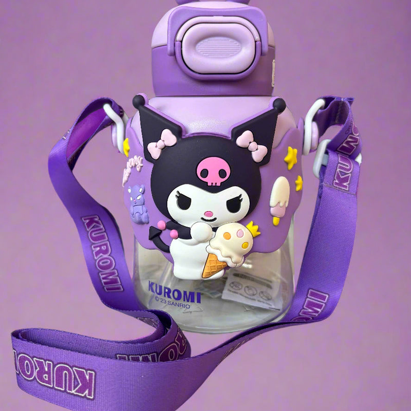 Kuromi Water Bottle 700 ML for Kids - Fun & Stylish Design - Project M Shop