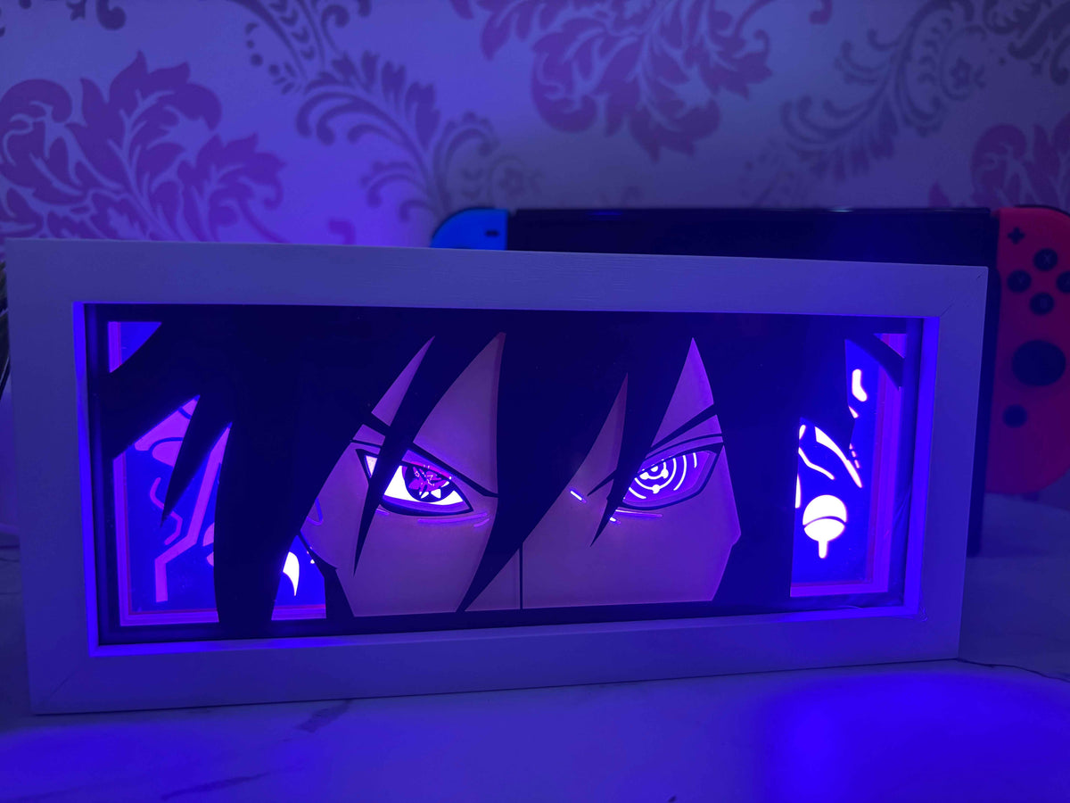 Sasuke Uchiha LED Lamp – Naruto Paper Craft Night Light
