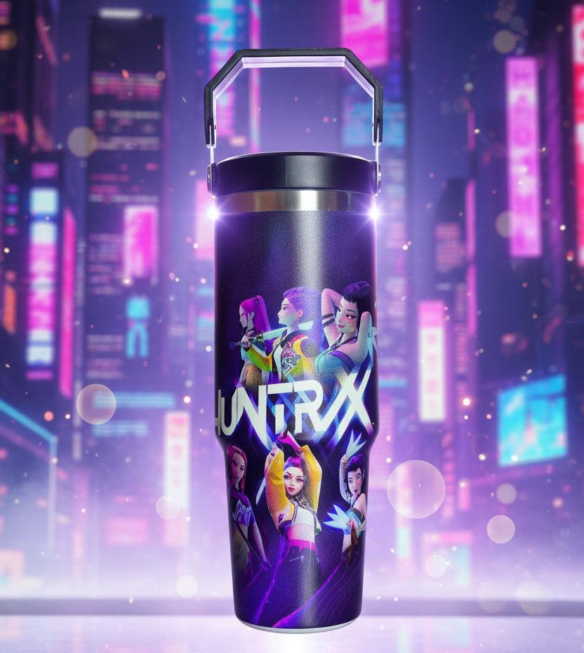 K-Pop Demon Hunter Huntrx Stainless Steal Tumbler - 900 ML Demon Hunter Cup - Project M Shop