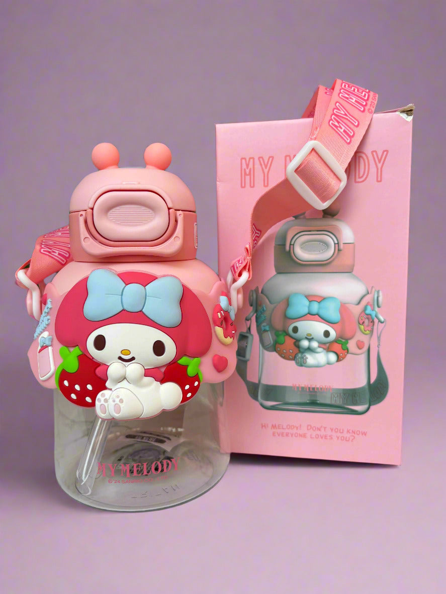 My Melody Water Bottle for Kids – 700ml BPA-Free Design