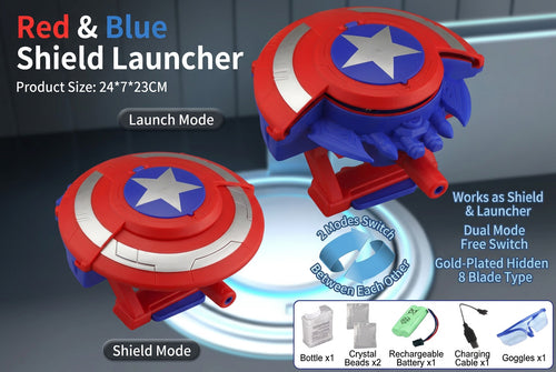 Captain America Shield Water Gel Blaster Shooter Gun - Ultimate Captain America Shield Gun Experience