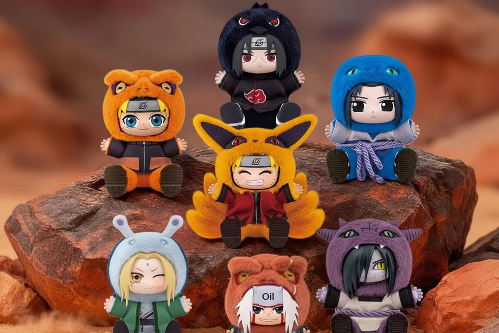 Eaki Naruto Cute Beast Sitting Party Vinyl Plush Pendant Blind Box - 1 Random Design - Project M Shop