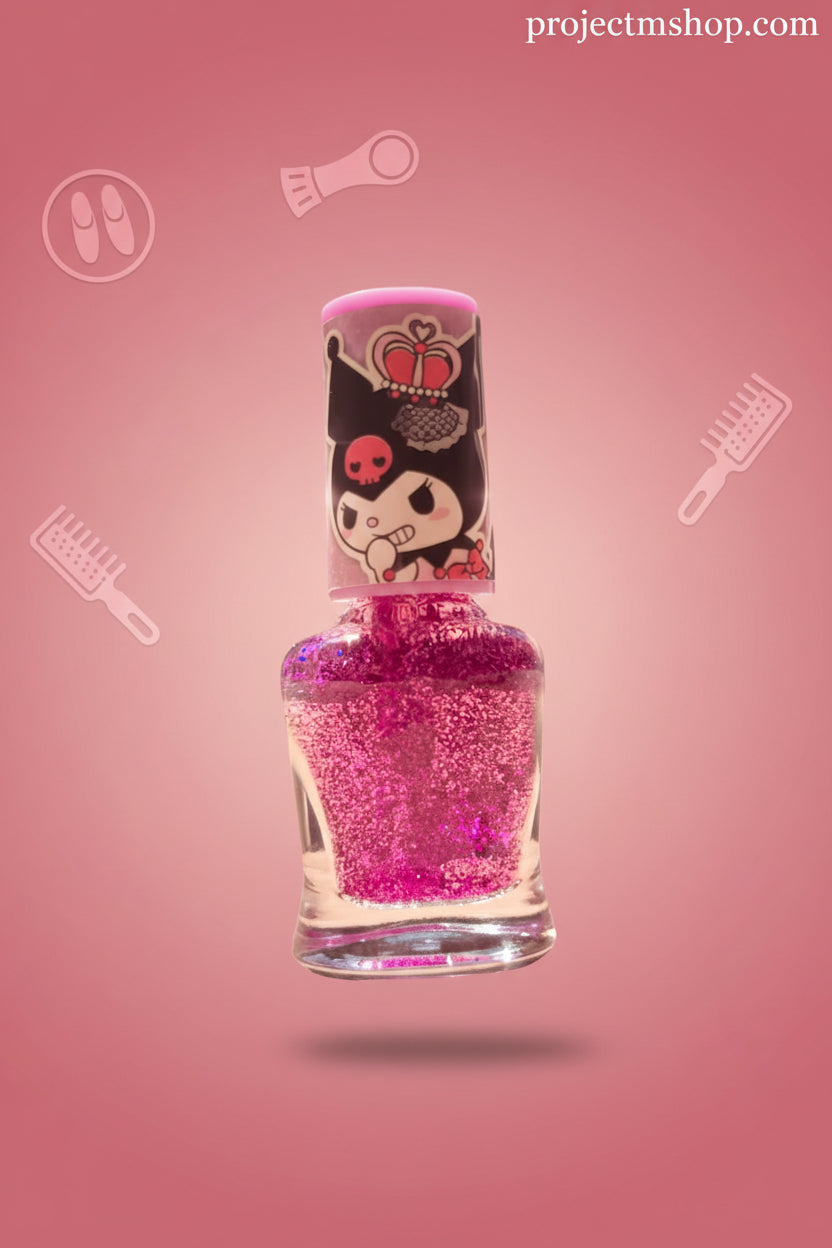 Sanrio Kuromi Nail Set with Hair Accessories for Stylish Nail Art - Project M Shop
