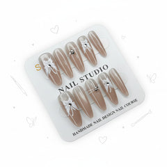 Charming Red Butterfly Long Press-On Nails - Size S - Project M Shop