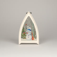 Snowman Tringle Shaped Lantern LED Light For Decoration - For Indoor Use - Project M Shop