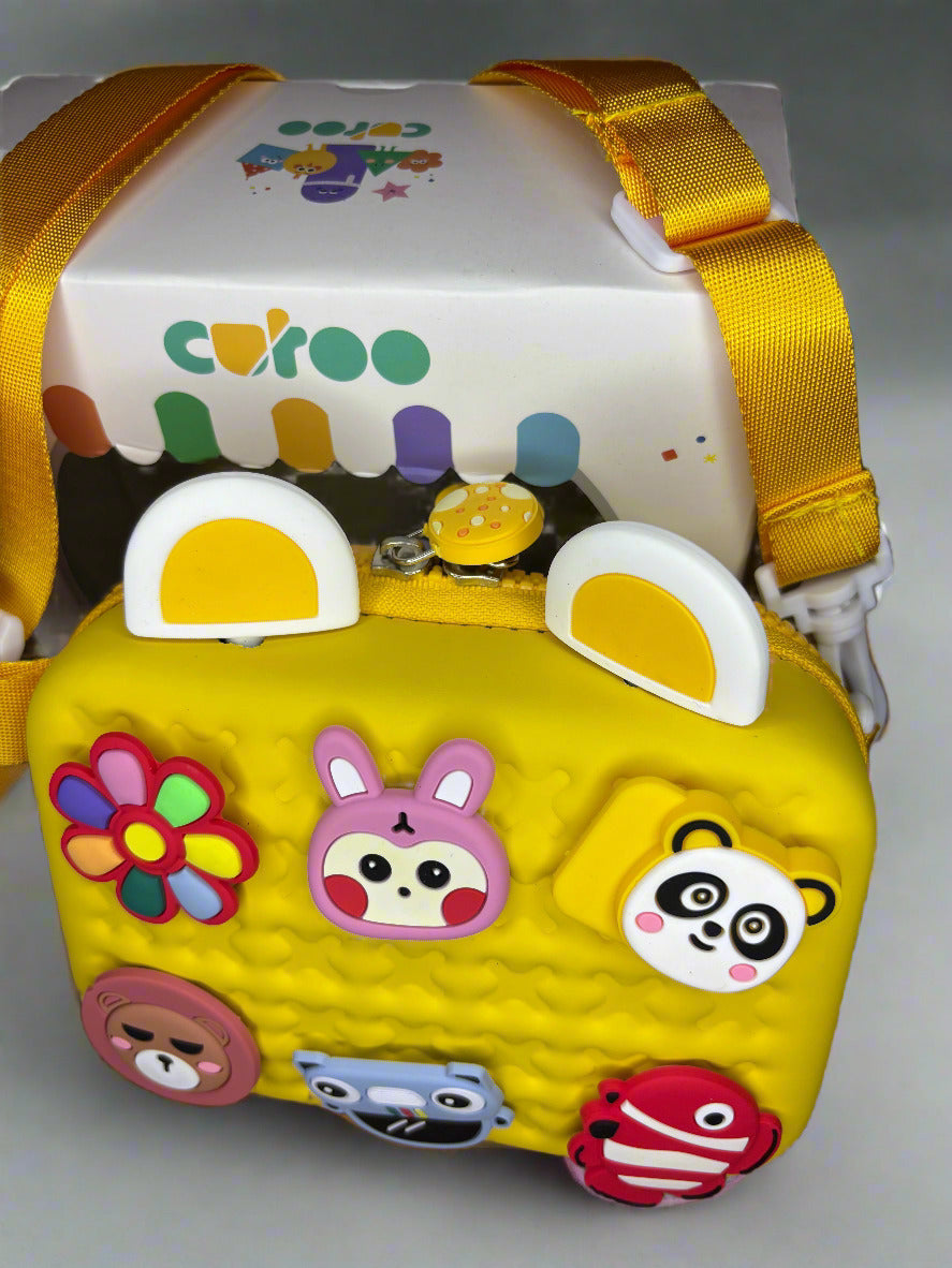 Cartoon Charm Sling Bag for Teens – Trendy Everyday Bag