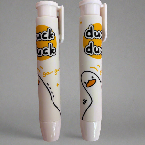 Duck duck cartoon style pen eraser- combo of 2 - Project M Shop