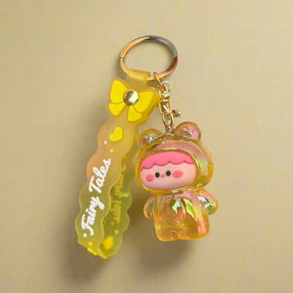 Yellow Fairy Tales Keychain - High Quality Acrylic with Strap - Project M Shop