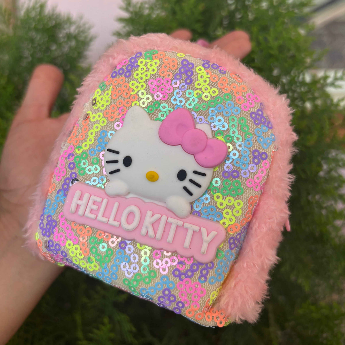 Hello Kitty Fluffy Coin Purse Keychain – Collector's Edition
