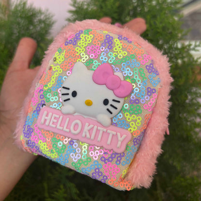 Hello Kitty Coin Purse Keychain - Fluffy Design and Cute Accessories - Project M Shop