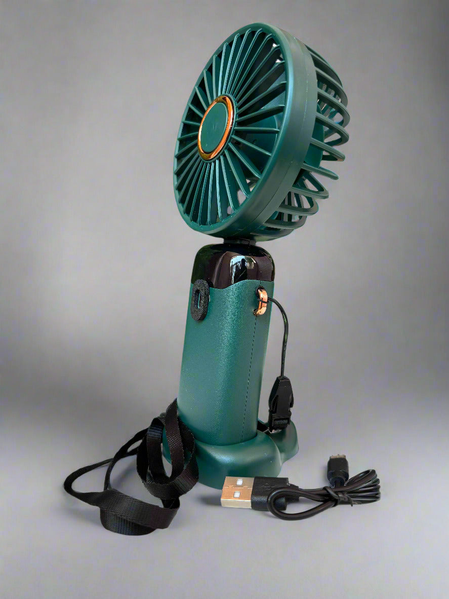 High Quality Portable Mini Fan with LED Display - 5 Speed Performance (1 Piece) - Project M Shop