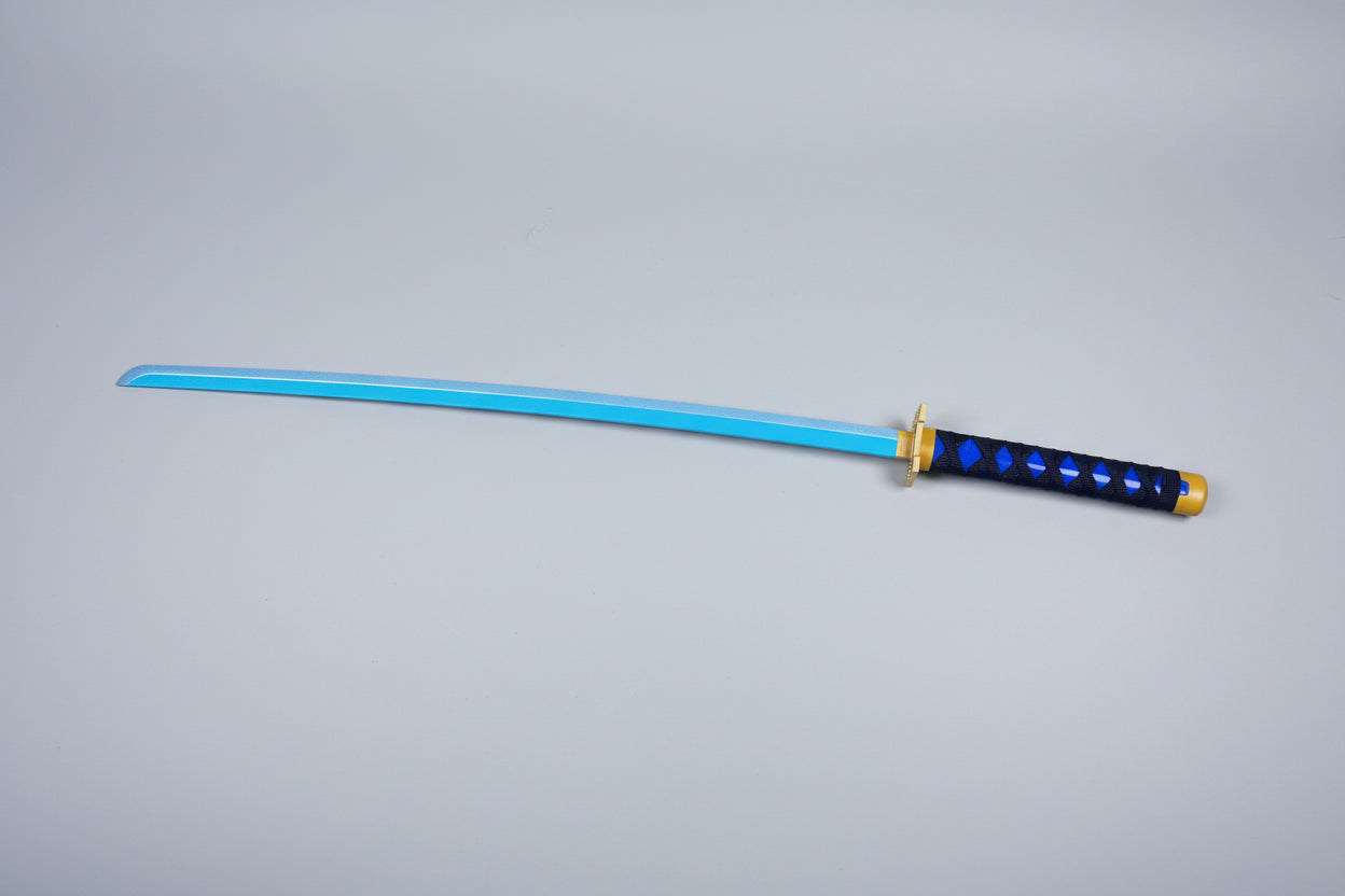 Muichiro Blue Wooden Katana 106 CM Long - Demon Slayer Collectable Wooden katana - Project M Shop