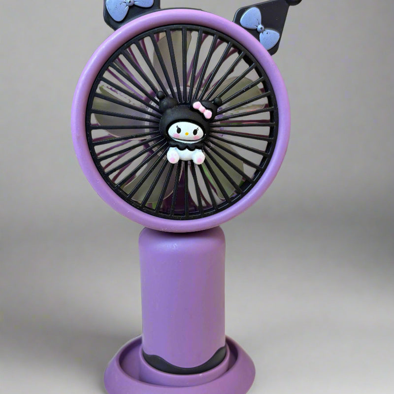 Kuromi Portable Mini Fan - Single Speed, Stylish and Compact - Project M Shop