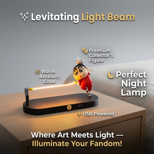 Shin-chan Magnetic Levitation Lamp - Creative Night Light for Kids