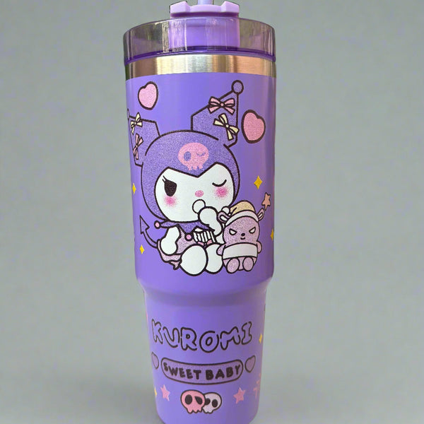 Kuromi Stainless Steel Tumbler 900 ML - Stylish and Durable Drinkware - Project M Shop