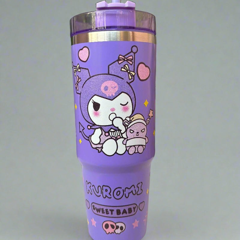 Kuromi Stainless Steel Tumbler 900 ML - Stylish and Durable Drinkware - Project M Shop