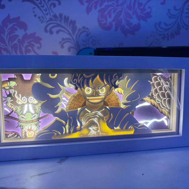 Luffy LED Lamp - One Piece Style Paper Crafted LED Lamp - Project M Shop