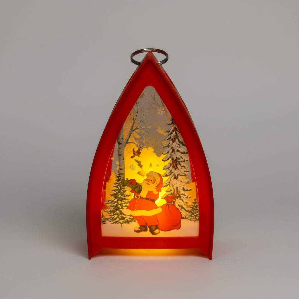 Santa Tringle Shaped Lantern LED Light For Decoration - For Indoor Use - Project M Shop
