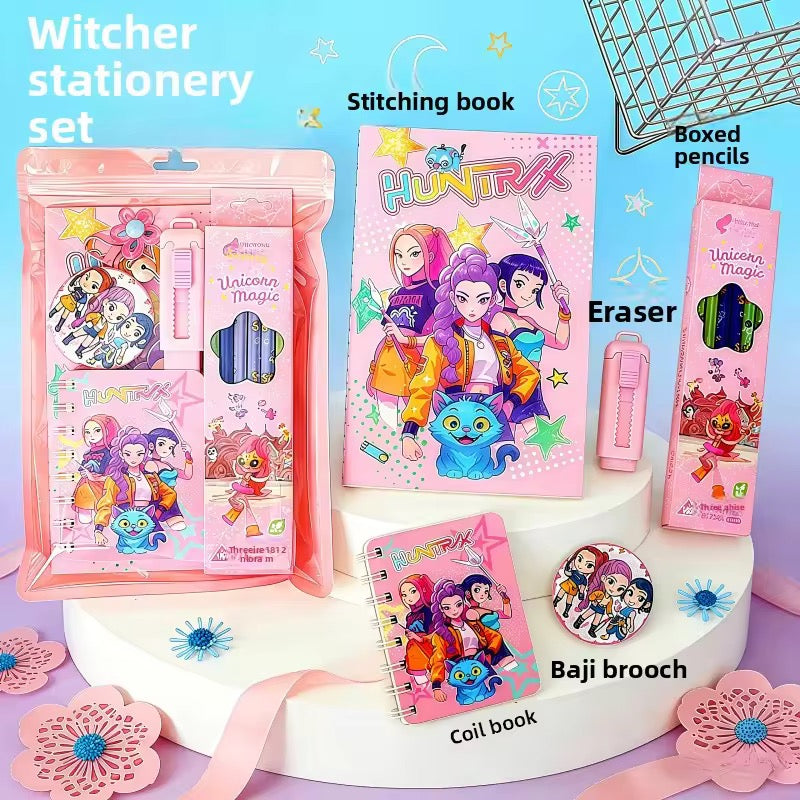 K-Pop Demon Hunter Huntrix Stationery Set | K-Pop Merch India - photo 1