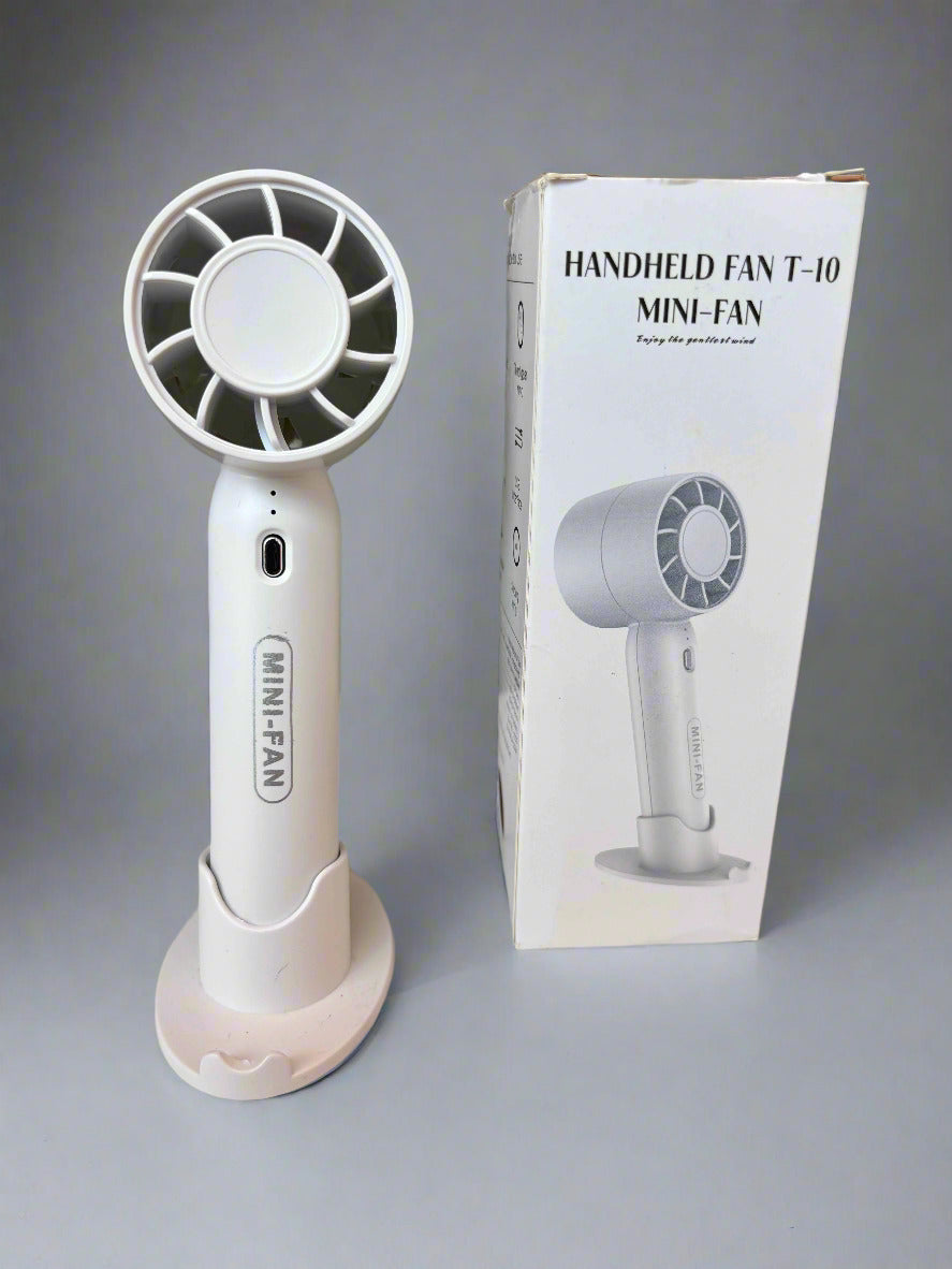 Handheld Portable Fan – 3-Speed Rechargeable Mini Fan