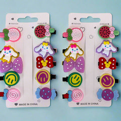 Set of 2 Fruit Bunny Hair Clips for Girls - Project M Shop
