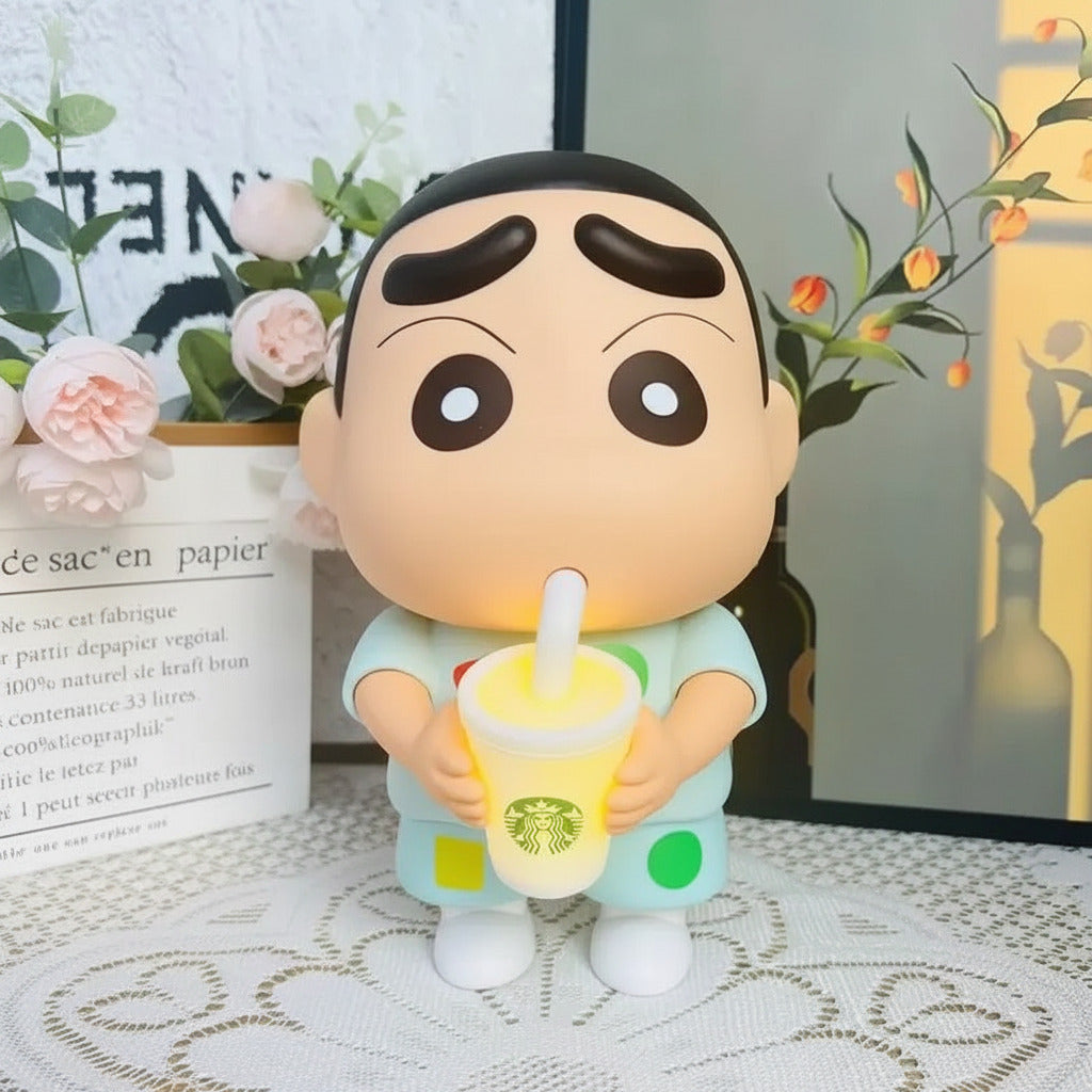 Shinchan Figure With LED Night Light Lamp