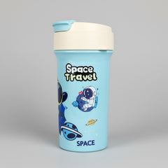 Astronaut Space Travel Printed Plastic Water Bottle For Kids - 400 ML - Project M Shop