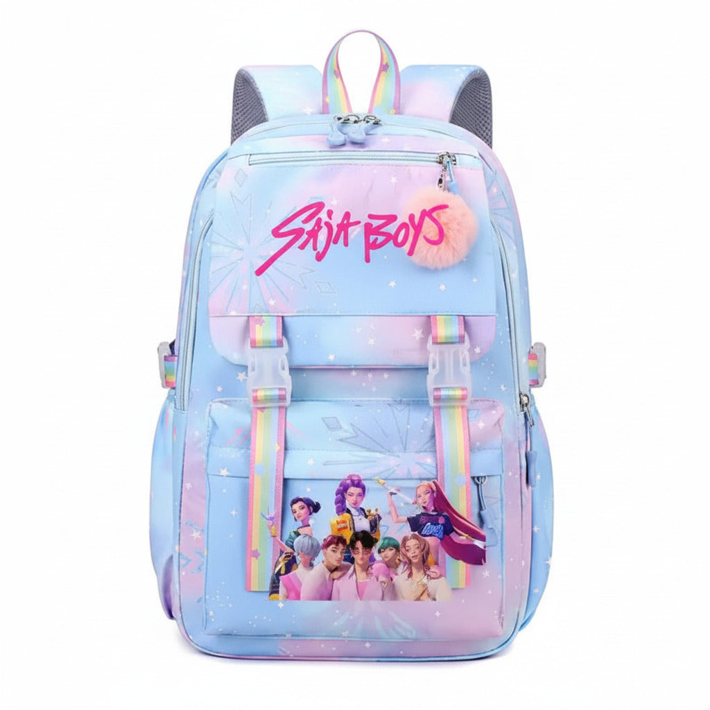 K-Pop Demon Hunter Huntrx X Saja Boys School Bags