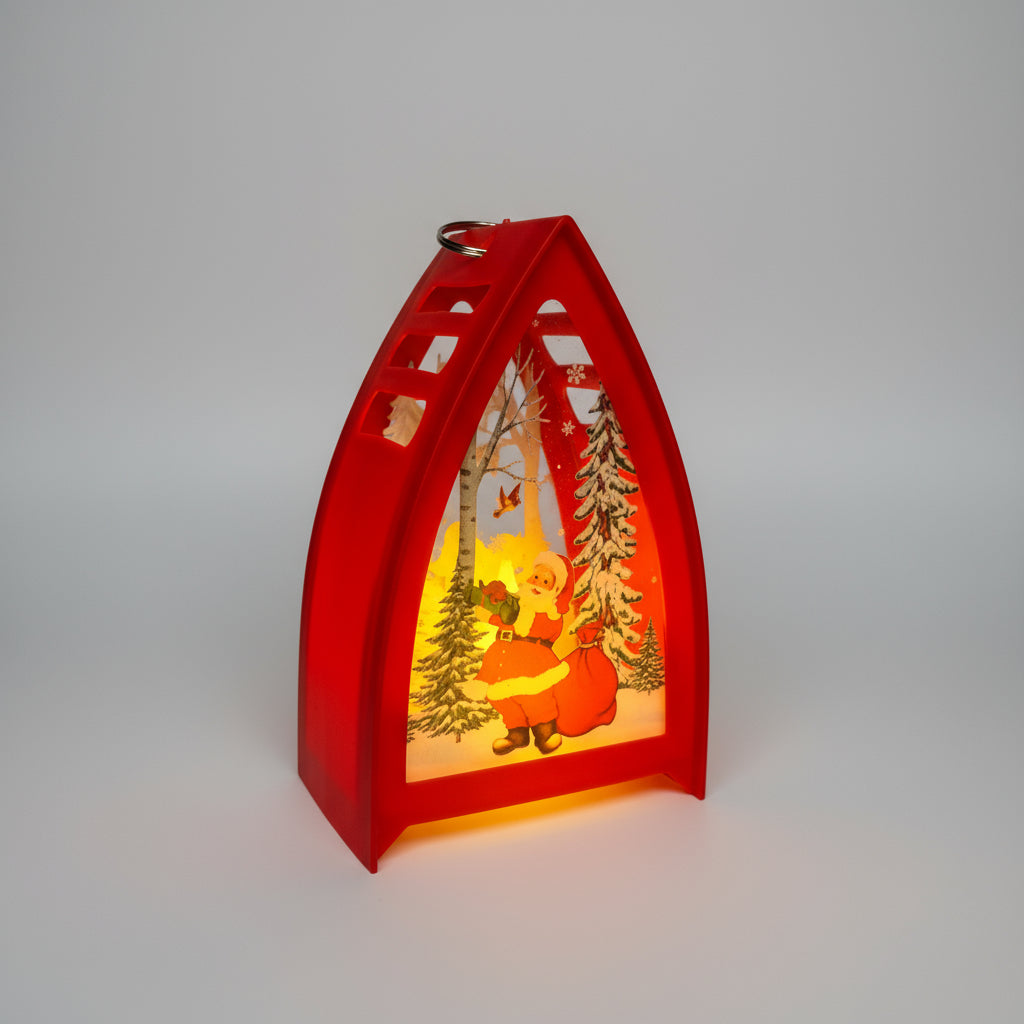 Santa Tringle Shaped Lantern LED Light For Decoration - For Indoor Use - Project M Shop