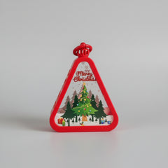 Christmas Tree Triangle Shaped Lantern LED Light For Decoration - For Indoor Use (Red) - Project M Shop