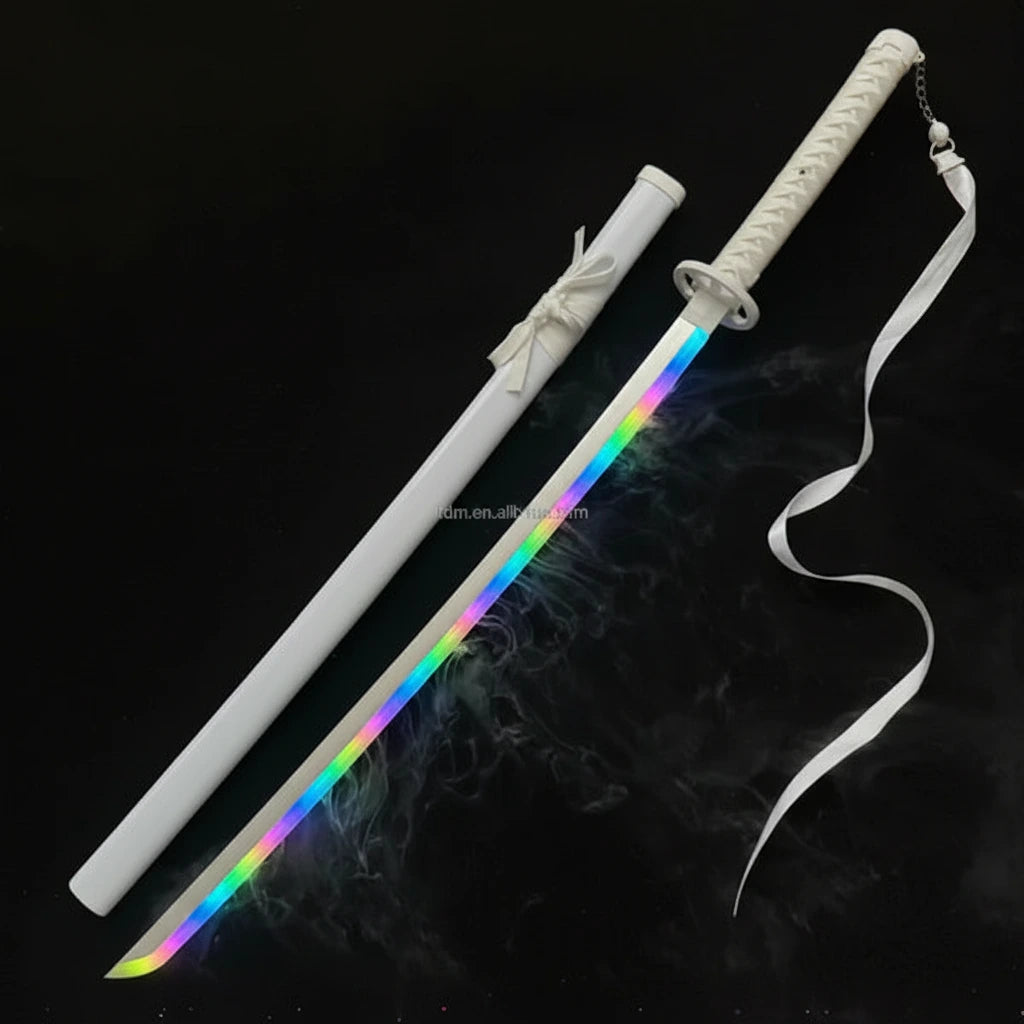 Demon Slayer Desert Sakura Bleach Anime 105 CM RGB LED Katana With Smoke - Demon Slayer Collectable LED katana