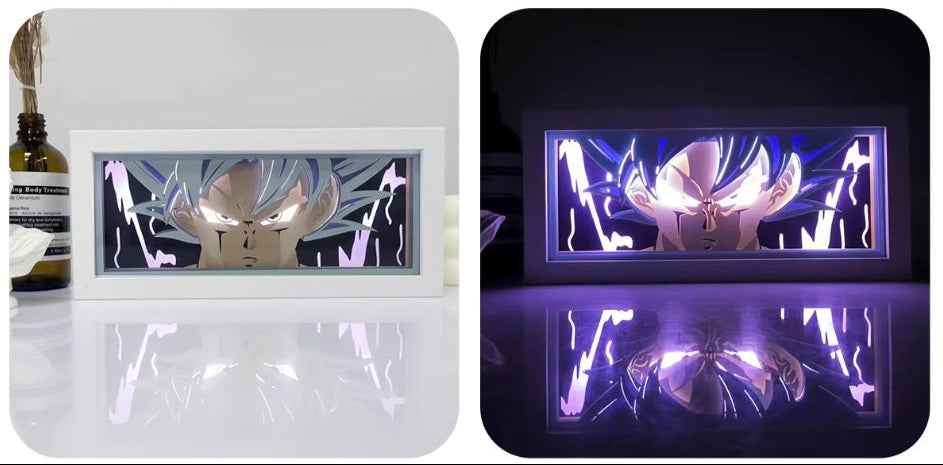 Goku Dragon Ball Z LED Lamp – Paper Craft Anime Night Light