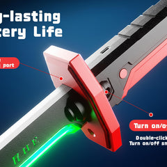 Si-Fi Sparkling Fire with RGB LED Light & Spray Mist Cosplay Sword - Project M Shop