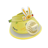 Children's USB Charging Fan Cap with UV Protection