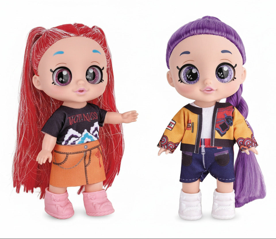 Kpop Demon Hunter Huntrx 5D eyes with music 13 Inch Premium PVC Dolls