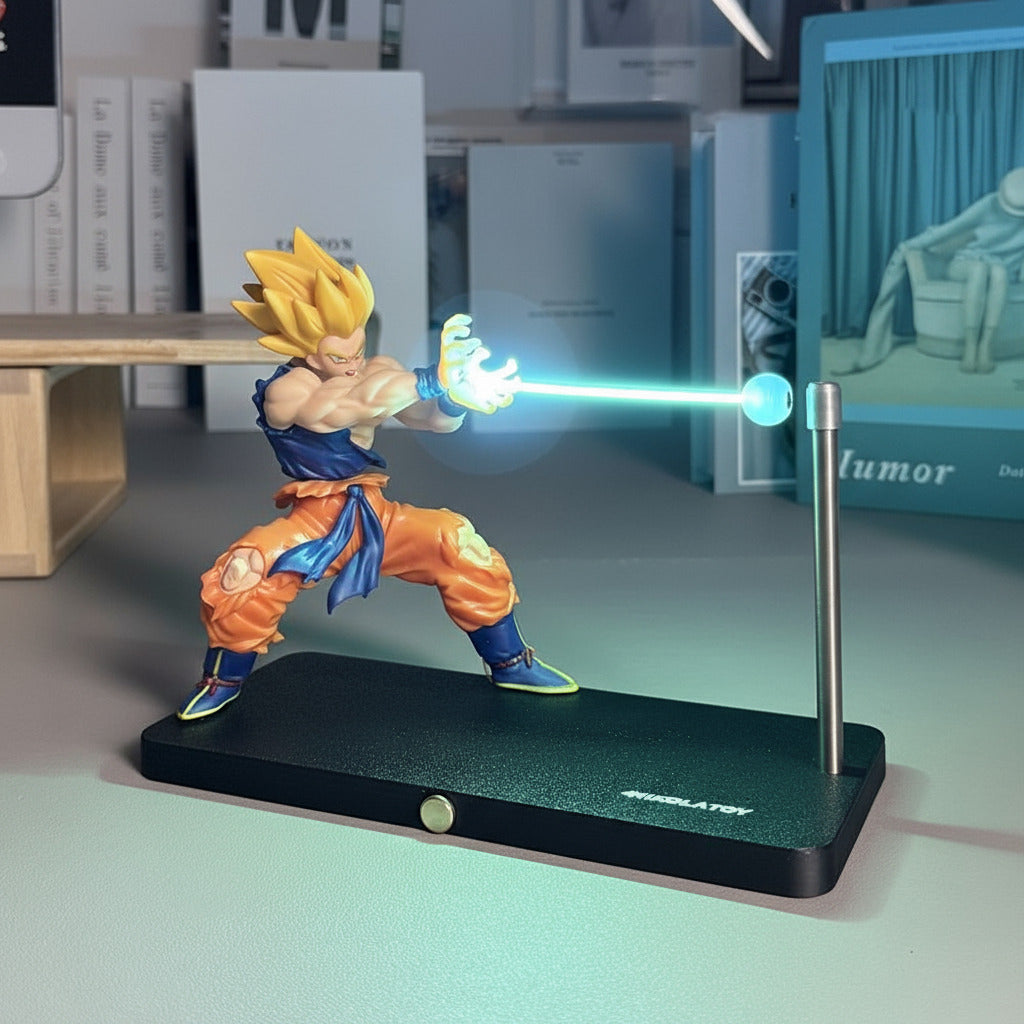 Anime Goku Desk Lamp - Magnetic Induction Touch Control Plug-In Design