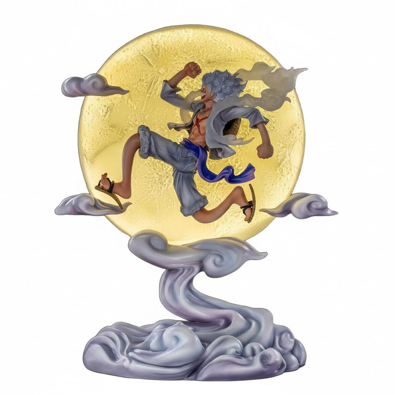 28cm One Pieces Anime Monkey D. Luffy with Light Moon Gear 5 Nika Zoro Anime Figure - Project M Shop