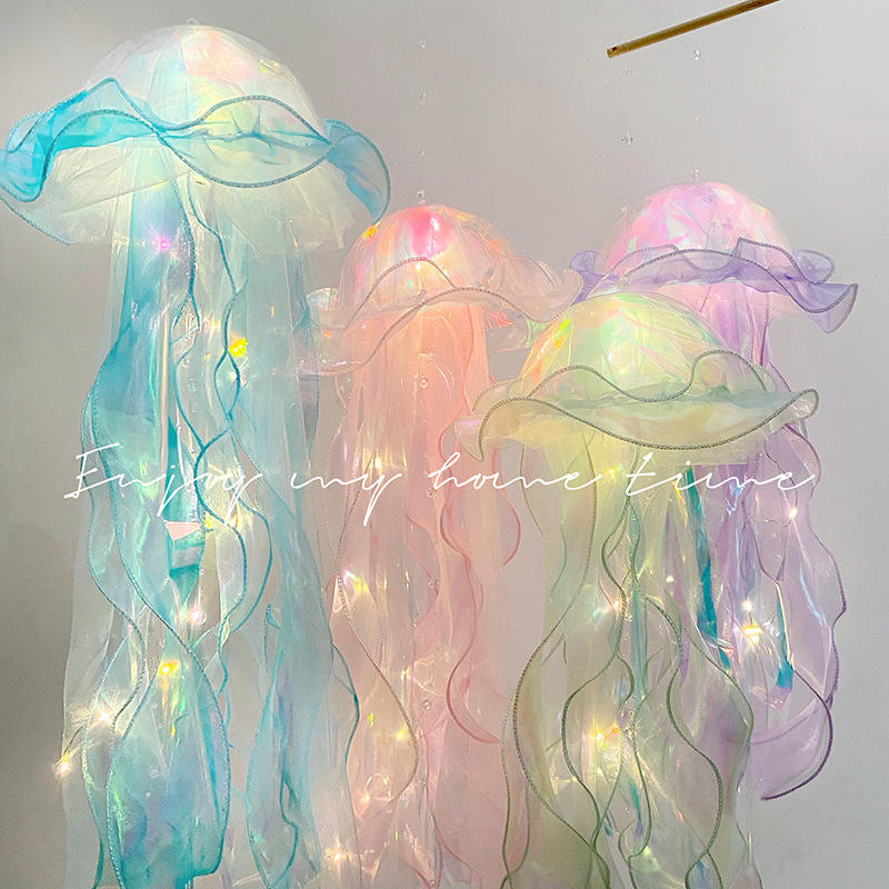 Jellyfish Lantern Hanging Ornaments Led Lights Multi-color For Decoration - Project M Shop