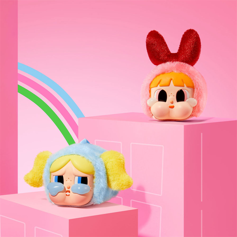 Crybaby Powerpuff Girls Series Vinyl Face Plush Blind Box Random Action Figures Collectible Toys - 1 Random Piece - Project M Shop